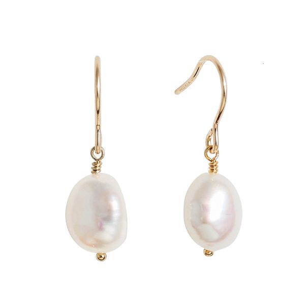

lily boho 925 sterling silver baroque drop earring real pearl jewelry nice gift for women mom lover dropshipping