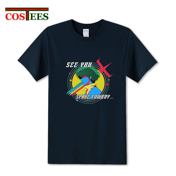 

see you space t shirt женщины мужчины манга мультфильм аниме комиксы ковбой бибоп космический новый повседневная мода унисекс тис топы t-shi
