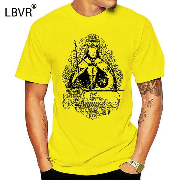 

queen elizabeth i in coronation robes men's t-shirt xs-3xl