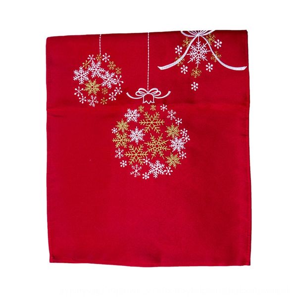 

xibao new decorations xibao new decorative tablecloth chinese red embroidered christmas table flag 38*178 table tablecloth vxtiu