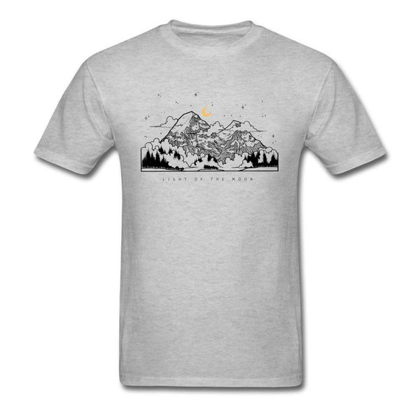 

men & tees light of the moon brand new summer t shirts 100% cotton fabric short sleeve summer tee-shirts round neck