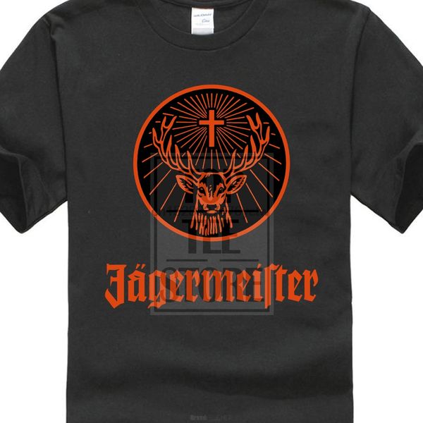 

jagermeister тенниска alcohol drink logo оранжевый printed mensize s 2xl