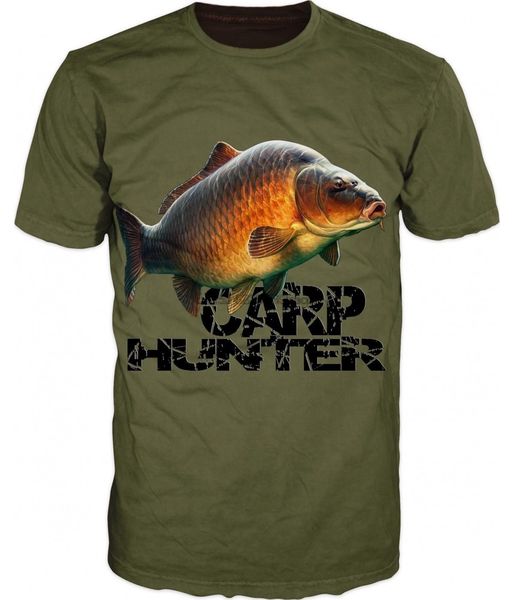 

мода menwomen карп hunter fish забавный 3d печати повседневный t-shirt