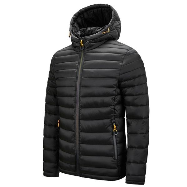 

men's winter warm outdoor down jacket fashion vsnis, Black