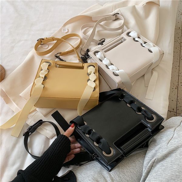 

bag female 2020 new tether small package fashion texture shoulder xie kua bao western style lapbags