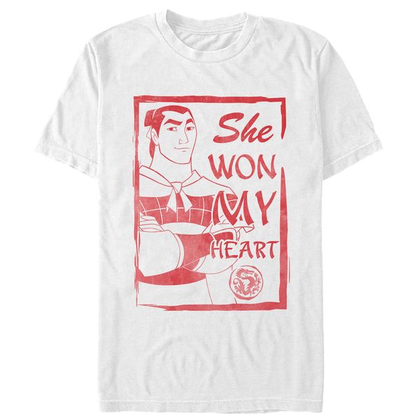

mulan valentine won my heart mens graphic t shirt