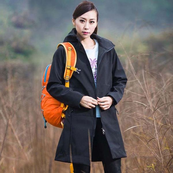 

outdoor jackets&hoodies women sport jackets waterproof jacket soft shell roupa termica feminina hiking wandelen fleece senderismo, Blue;black