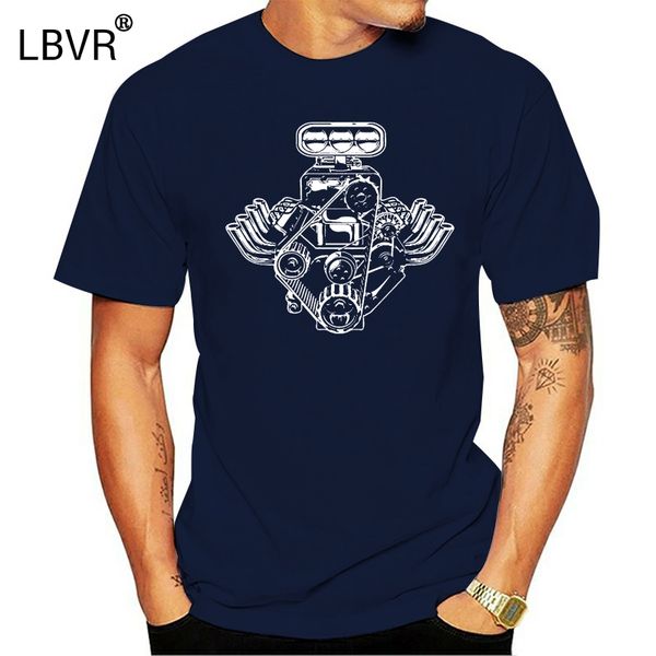 

2020 fashion car engine pistons t-shirt american muscle car tee tee shirt