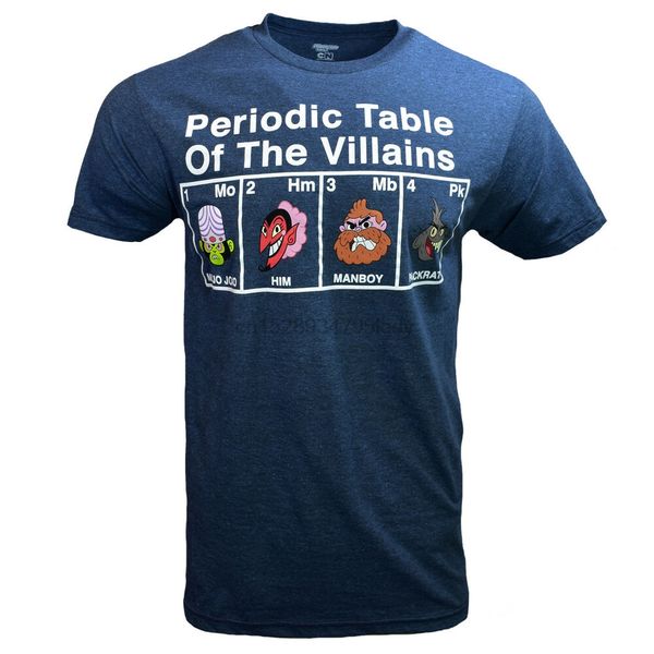 

periodic table of the villains mens t-shirt -the power puff girls- cn cartons