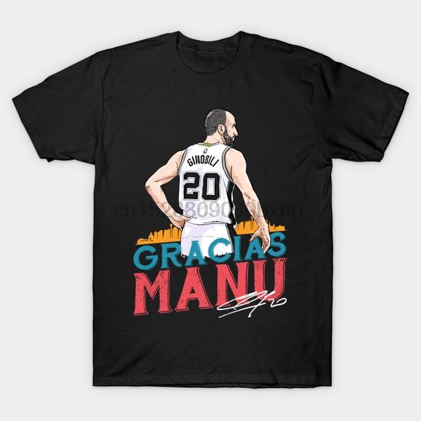 

men tshirt gracias manu manu ginobili t shirt women t-shirt tees top