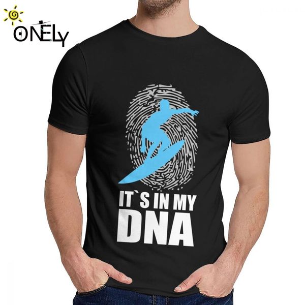 

men tee shirt surfing dna surf surfboard surfing surfer waves water team great leisure man's o-neck hip hop short sleeve