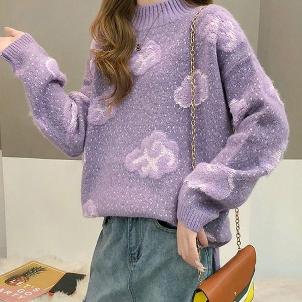 

woman sweaters pullovers female winter clothes for women kintted sweater loose harajuku shirt sueteres de mujer 2020, White;black