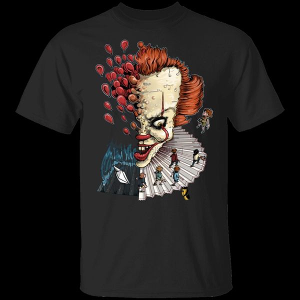 

mens it chapter floating clown halloween t shirt size m 3xl