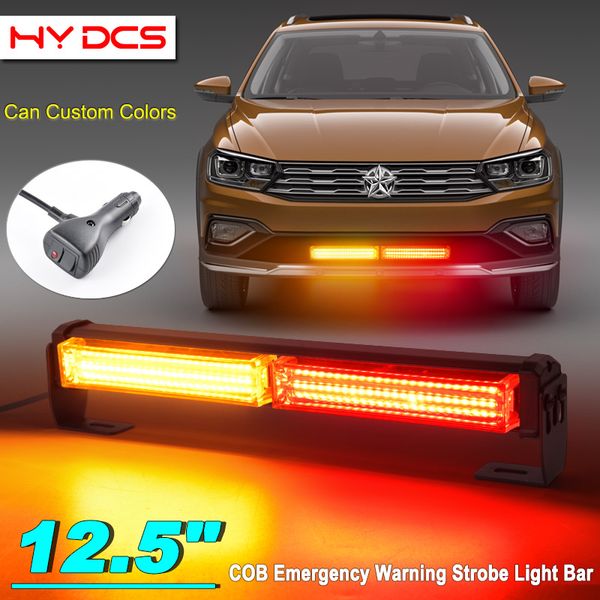 

car grille lights led cob strobe light cars motorcycle auto emergency warning daytime running lights sfog lamps