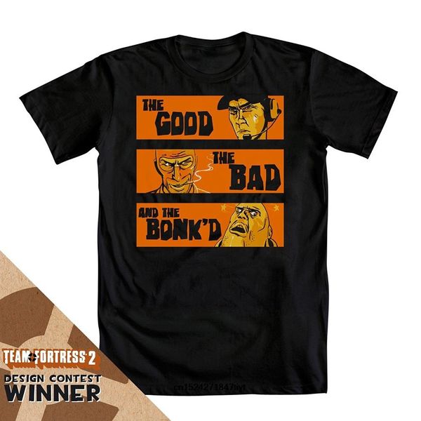 

team fortress 2 the good the bad and the bonk'd men's short sleeve round neck cotton tee t-shirt