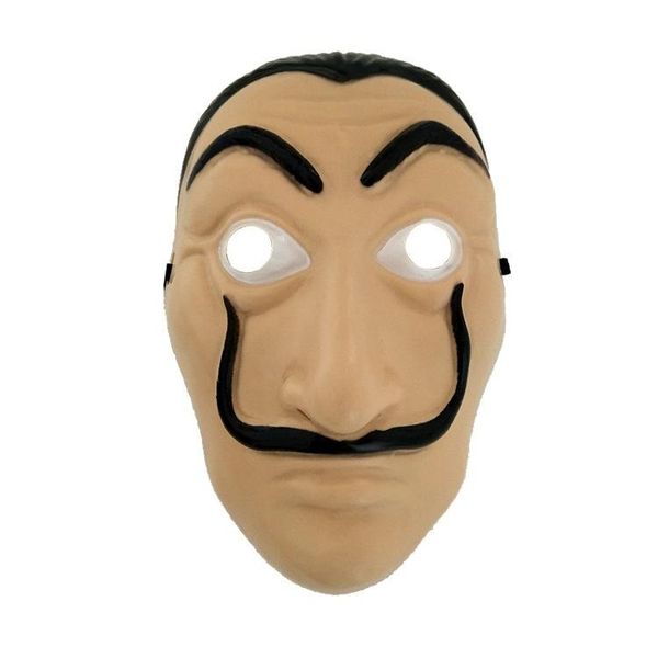 

cosplay party mask la casa de papel face mask salvador dali costume movie mask realistic halloween xmas supplies two size