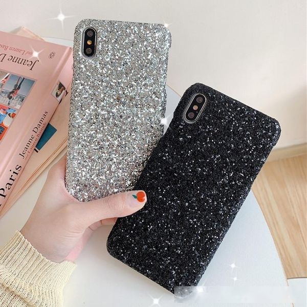 

gold bling powder siliver phone case for iphone 11 pro max x xs max xr 8 7 6 6s plus bulk sparkle rhinestone crystal cover