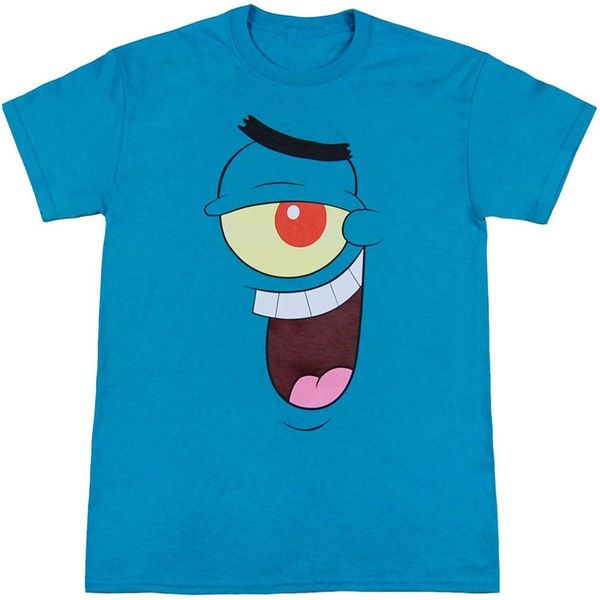

plankton face t-shirt apparel casual tee shirt