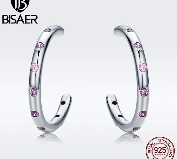 

wholesale 100% 925 sterling silver droplet water drop pink cz stud earrings for women bijoux fine silver jewelry88, Golden;silver