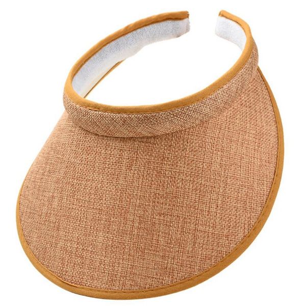 

female bowknot visor caps hand made diy straw summer cap empty hat beach new woman's sun hats, Blue;gray