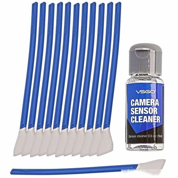 

camera 4/3 mft sensor cleaning kit 12 swabs cleaning fluid solution for micro four thirds digital cameras ccd/cmos