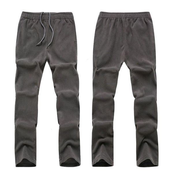 

men's women's spring softshell fleece sports pants outdoor hiking camping climbing fishing female warm trousers ra059, Black