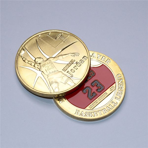 

999 gold plated commemorative coin basketball game gold plated coins 20pcs/lot cutom medal badge