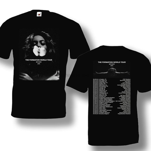 

the formation tour 2020 beyonc black t-shirt short sleeve cotton