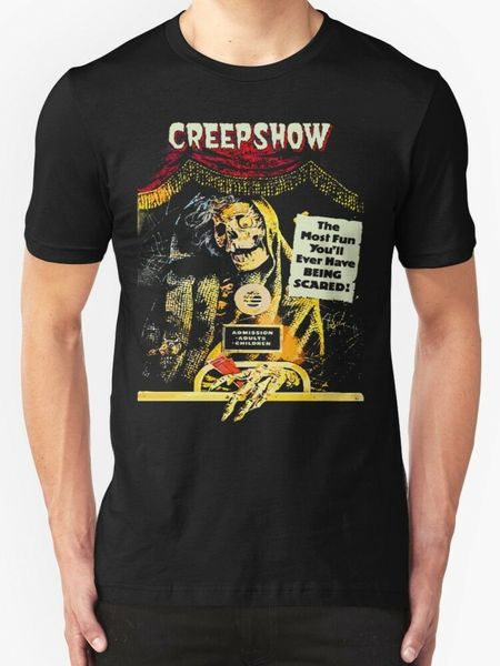 

creep show t shirt black comedy horror 1980's halloween skull funny