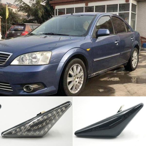 

cscsnl 2pcs led dynamic side marker turn signal light sequential blinker light for mondeo 2000-2007 3 focus 1 1998-2004