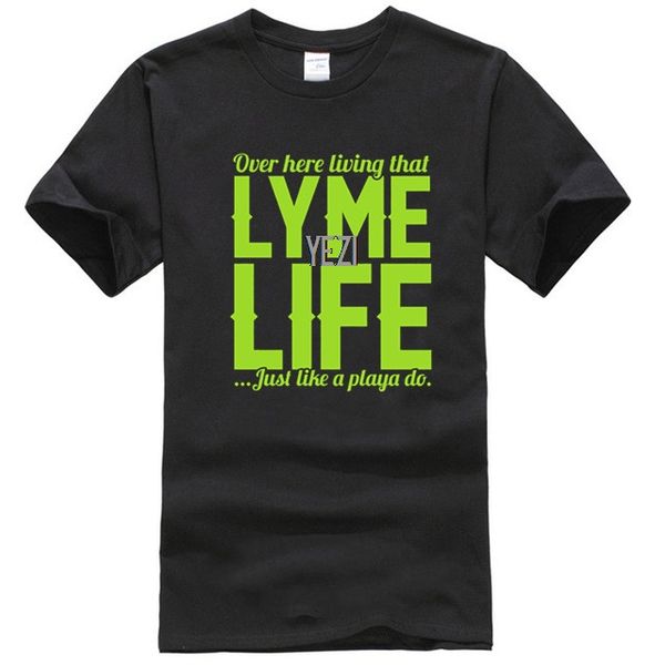 

living that lyme life lime funny - t-shirt men's tee