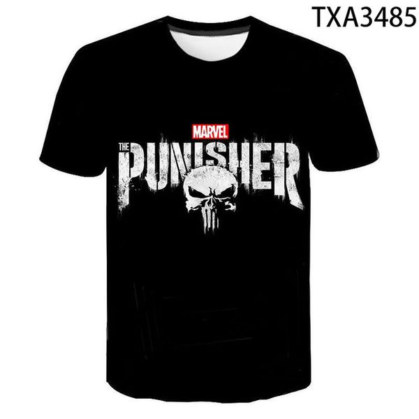 

punisher boy girl printed cool 3d print shirts aesthetic horror kawaii men clothing