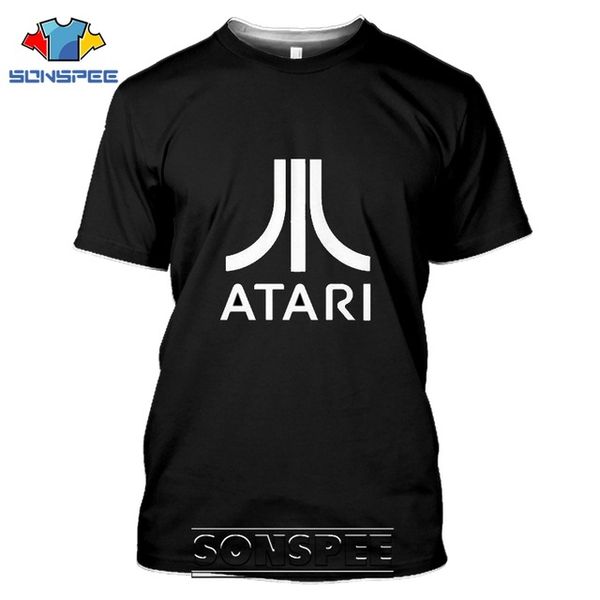 

atari vintage arcade retro game 3d print shirts graphic oversized funny men clothing