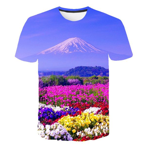 

abstract 3d crystal flowers fashionable man 3d print shirts hentai harajuku graphic men clothing