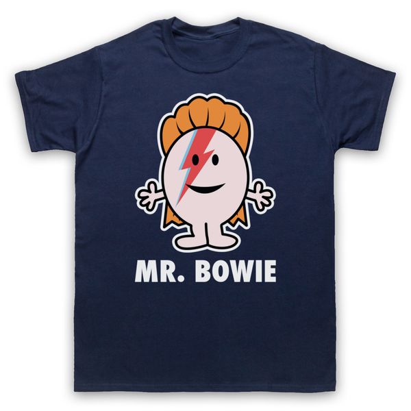 

funny david mr. bowie unofficial hipster mr men style t-shirt adults kids sizes