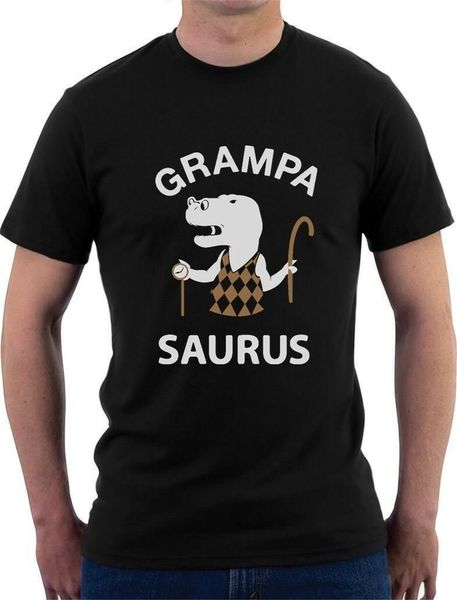 

grampa - saurus смешные t-rex дедушкой подарок для деда футболка день отца хлопка с коротким рукавом майка