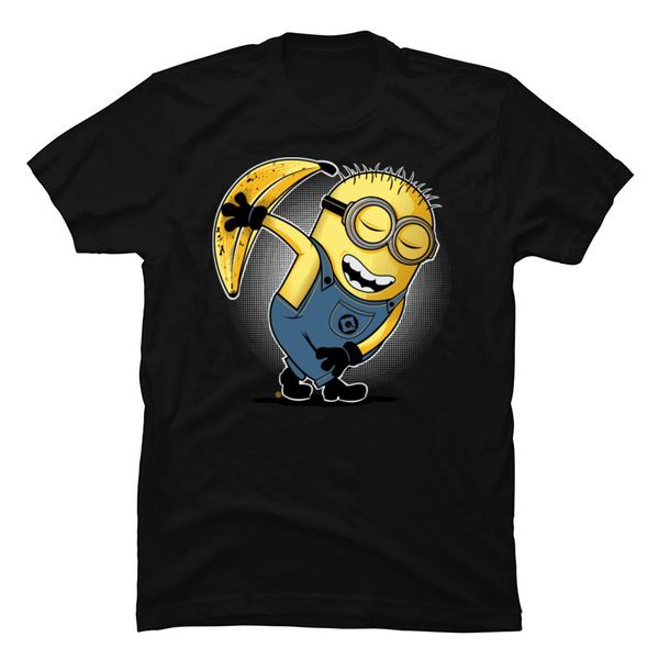 

banana minions student boy tshirts чистого хлопок удобные футболки для мужчин с коротким рукавом тройники дизайнером интересной печатями фут