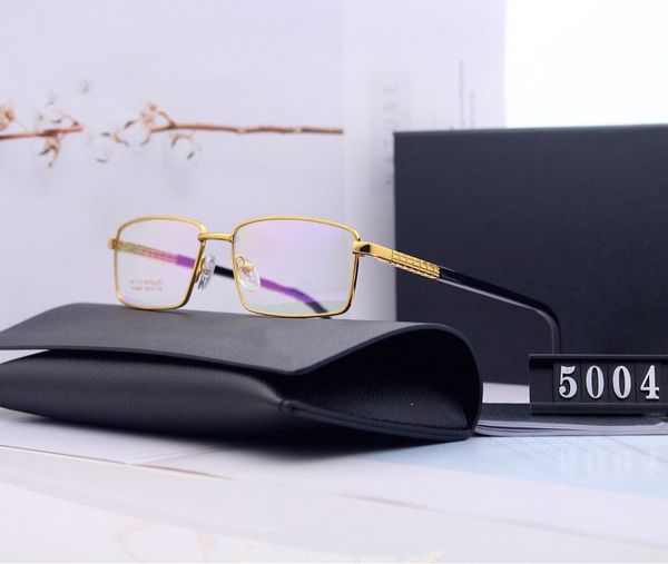 

2020 fashion design brand men and women optical anti-blue glasses black gold silver three colors optional full frame glasses frame 5044