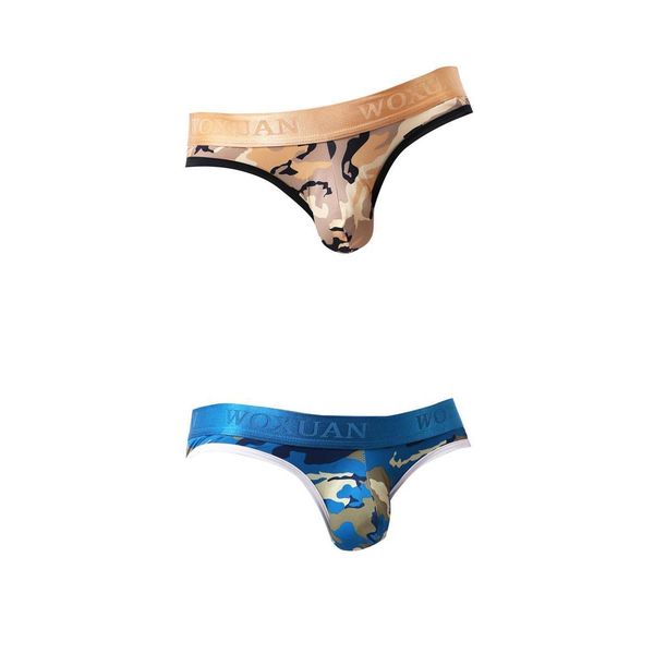 

2x underpants camouflage panties yellow + blue l, Black;white