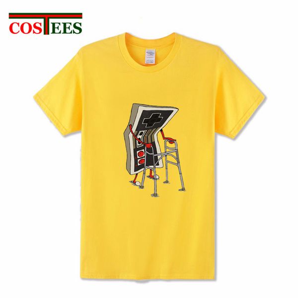 

2018 new season collection funny old gamer t shirts men game lover gift t-shirt humor designer ps4 station summer tee shirt