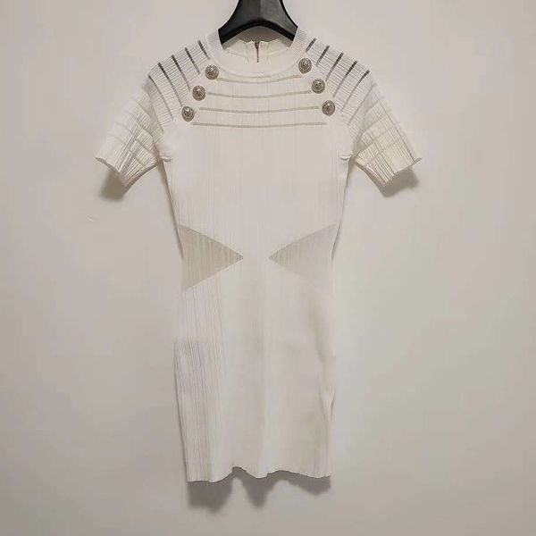 

405 2020 summer dress kint dress a line short sleeve empire flora white prom runway dress qian, Black