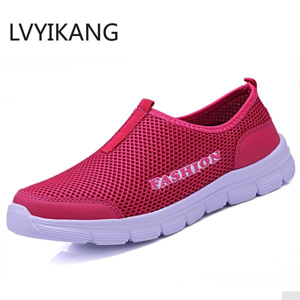 

breathable mesh summer women shoes comfortable casual flat ladies shoes woman new outdoor sport women sneakers for walking, Black