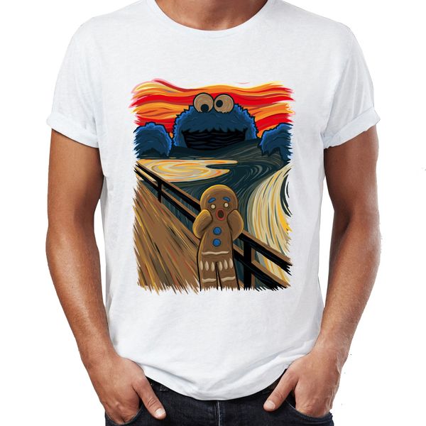 

мужская тенниска крик показывая cookie смешные dark humor tee