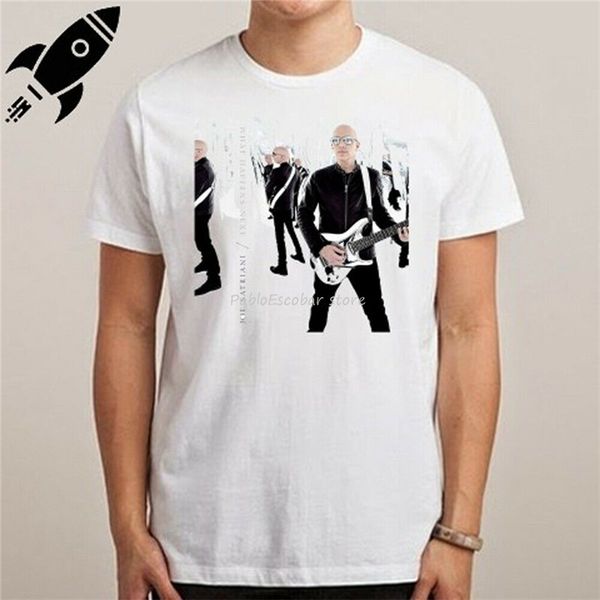 

men cotton tshirt joe satriani what happens next guitarist white t-shirt size s m l xl 2xl 3xl tee shirt