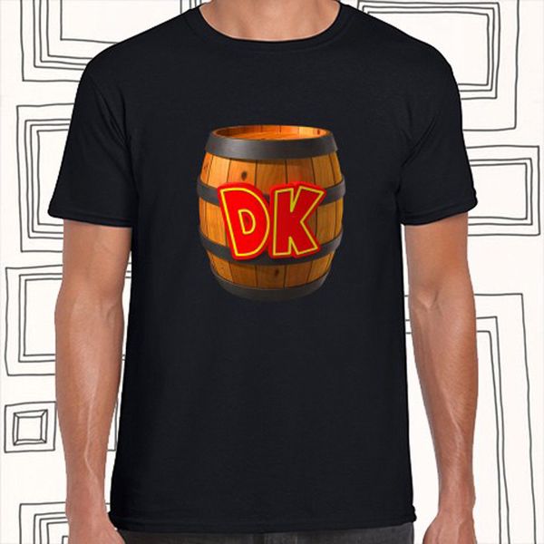 

dongkey kong barell logo мужская черный t - рубашка размер s m l xl s - 6xl s - 6xl harajuku хип-хоп tee shirt