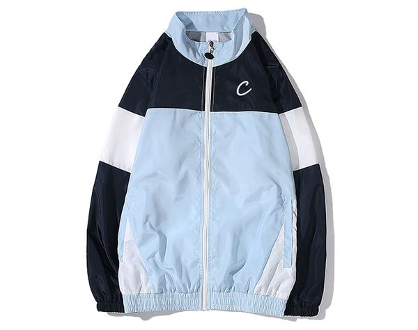 

Men Autumn Jackets Casual Embroidery Letter Pattern Zipper Contrast Color Women Winter Coats Outerwear Teenager Student Sport Wear