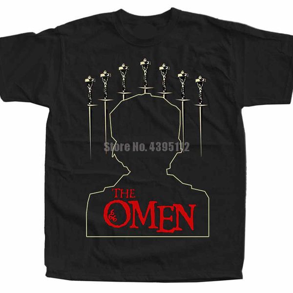 

the omen r donner movie poster men funny tshirts hip hop harajuku tshirt designer t-shirt skull t-shirts for man