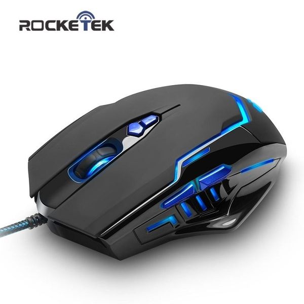 

mice rocketek usb gaming mouse 3200 dpi 7 buttons ergonomic design for deskcomputer accessories mice gamer lol pc