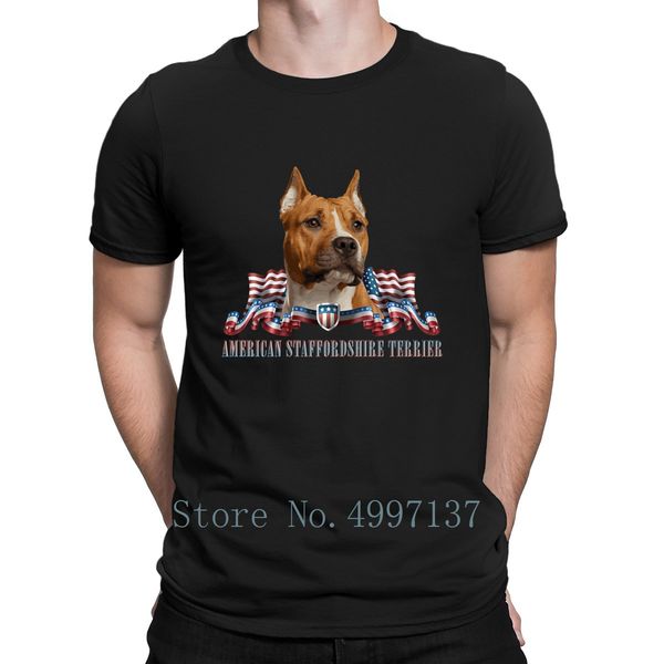 

american staffordshire terrier amstaff t shirt funny casual euro size s-3xl customize tee shirt summer pattern shirt