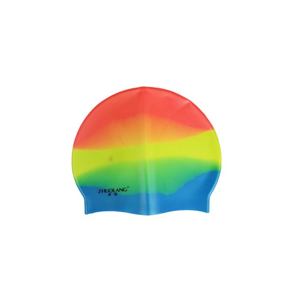 

shower caps silica gel swim cap solid color silicone swimming